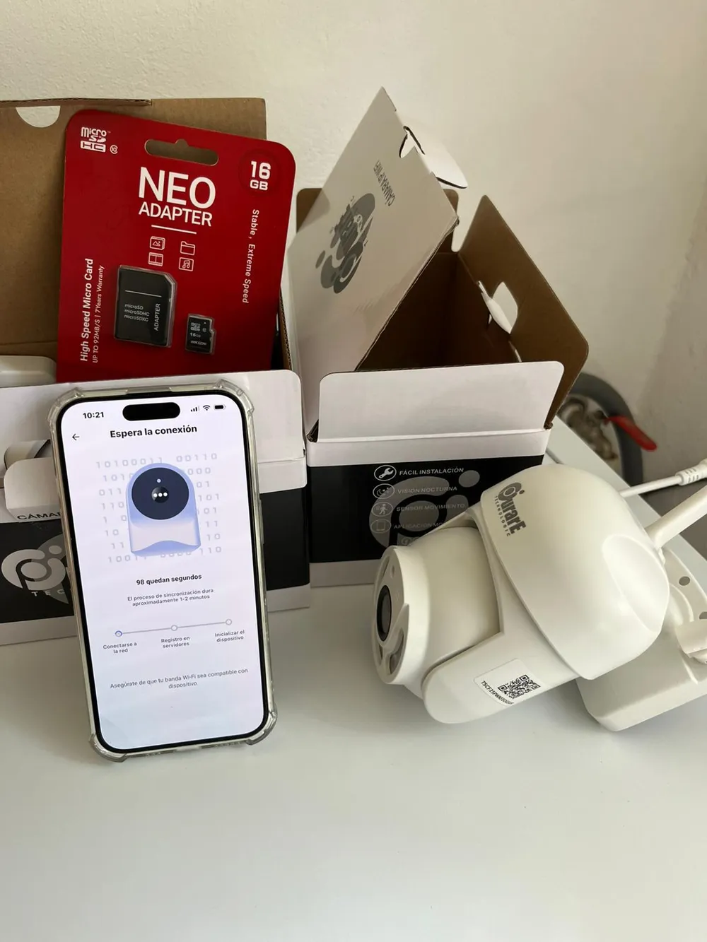 Configuración de cámara de seguridad