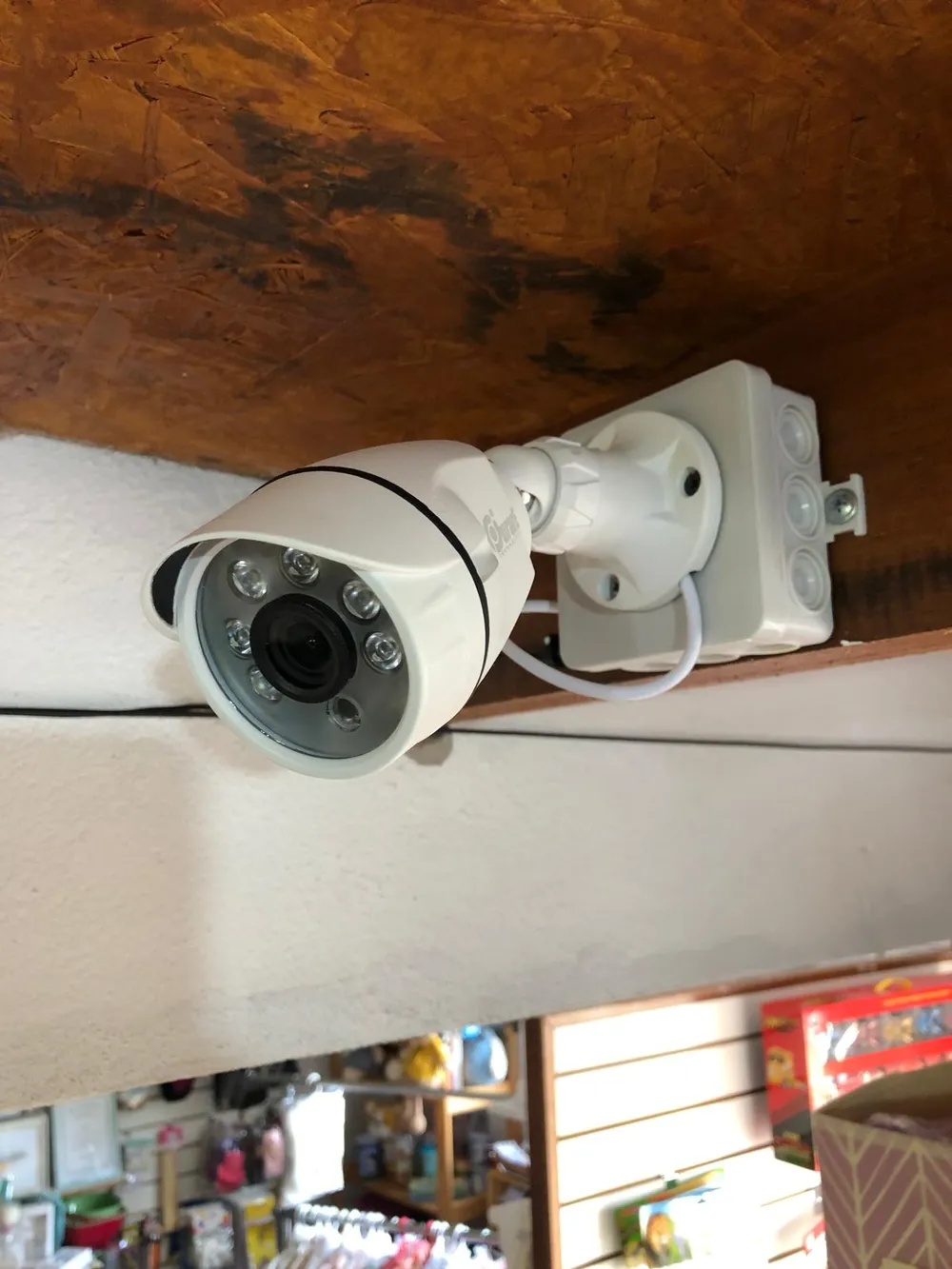 Cámara instalada en interior